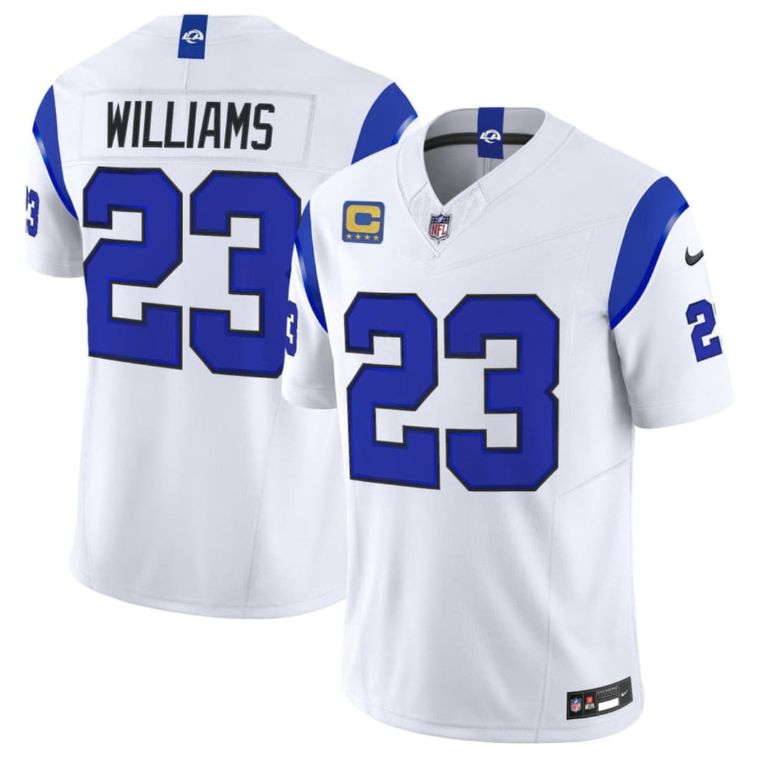 Kyren Williams Los Angeles Rams white Vapor jersey