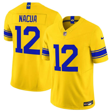 Puka Nacua Los Angeles Rams yellow Vapor jersey