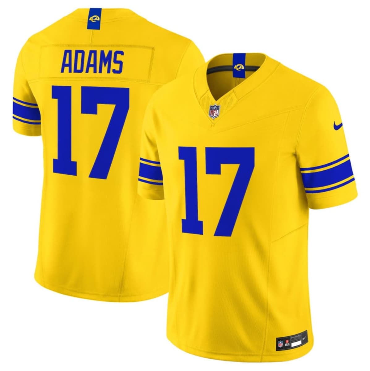 Davante Adams Los Angeles Rams yellow Vapor jersey