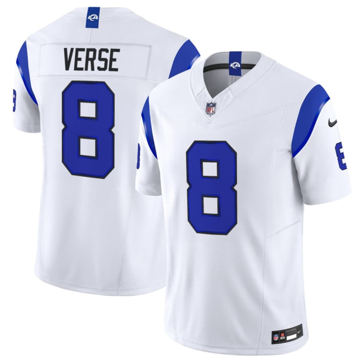 Jared Verse Los Angeles Rams white Vapor jersey
