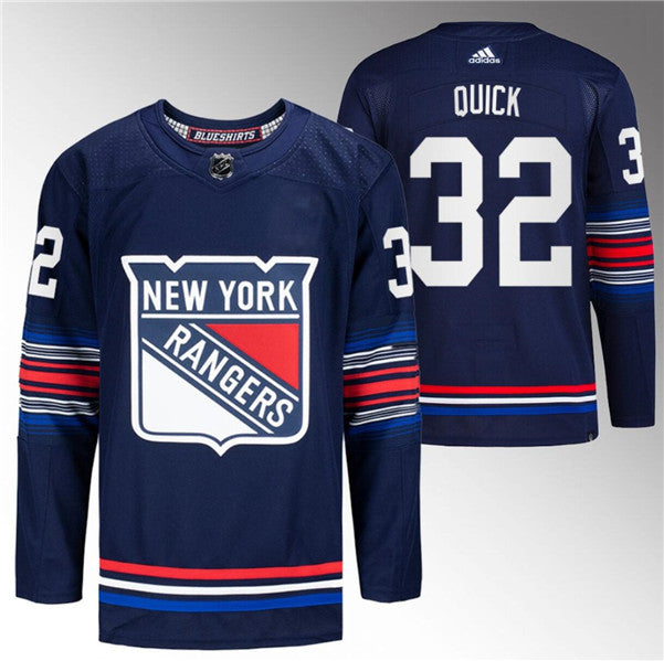 Jonathan Quick New York Rangers navy jersey