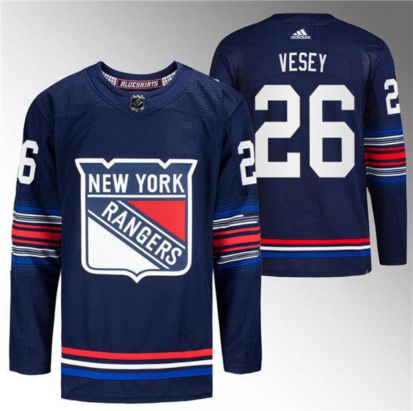 Jimmy Vesey New York Rangers navy jersey