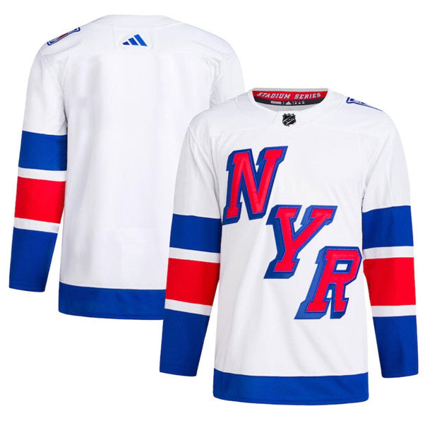 Custom New York Rangers white Stadium Series jersey