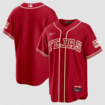 Custom Texas Rangers red City Connect jersey
