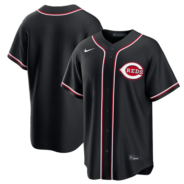 Custom Cincinnati Reds black jersey