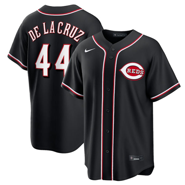 Elly De La Cruz Cincinnati Reds black jersey