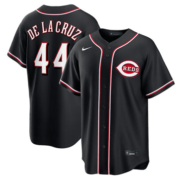 Elly De La Cruz Cincinnati Reds black jersey
