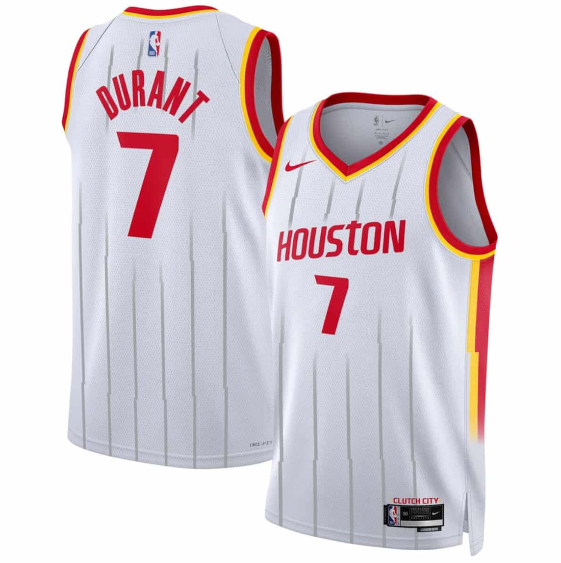 Kevin Durant Houston Rockets white jersey