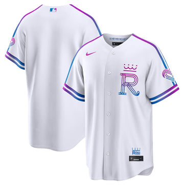 Custom Kansas City Royals white City Connect jersey