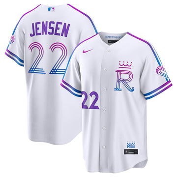 Carter Jensen Kansas City Royals white City Connect jersey