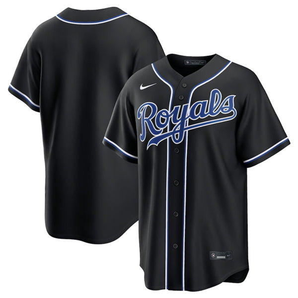 Custom Kansas City Royals black jersey