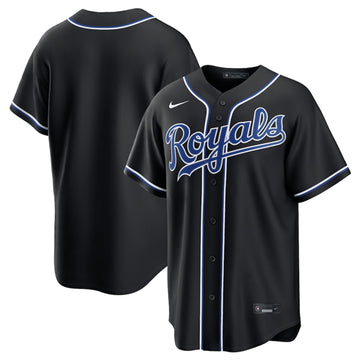 Custom Kansas City Royals black jersey