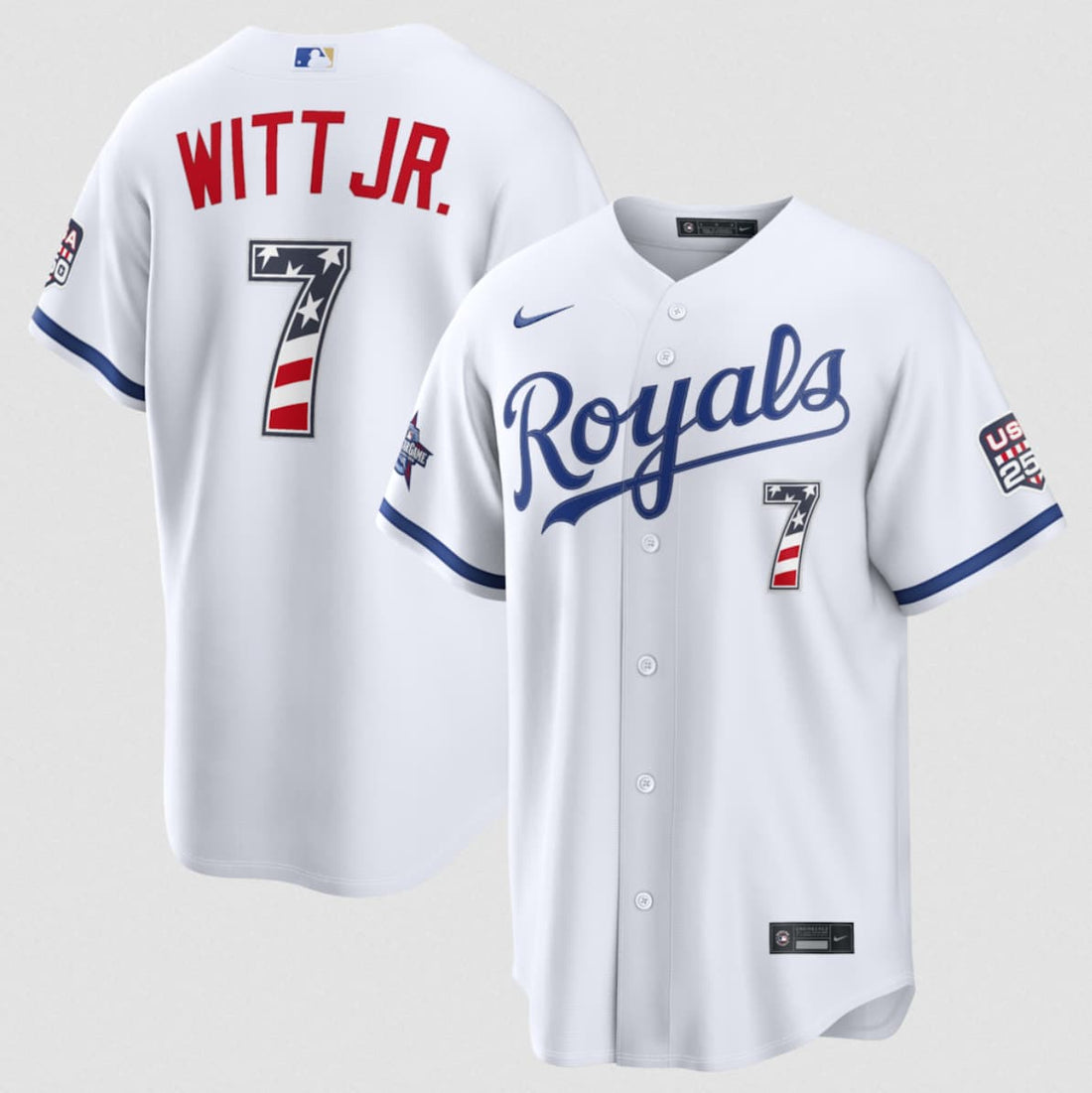Bobby Witt Jr Kansas City Royals white All-Star jersey