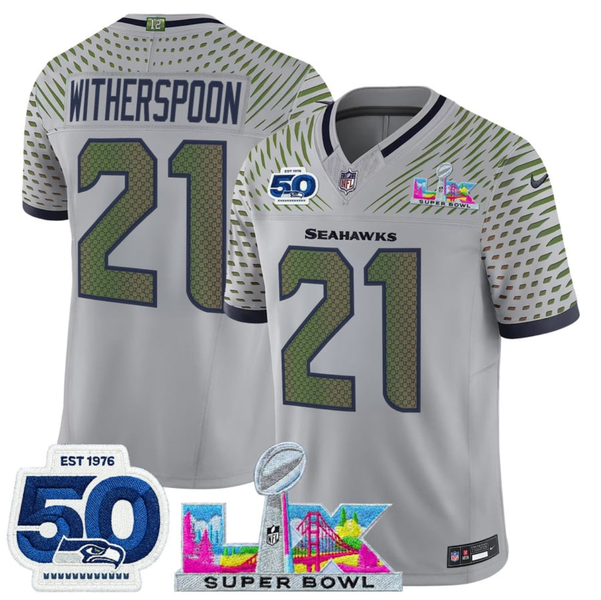 Devon Witherspoon Seattle Seahawks gray Vapor jersey