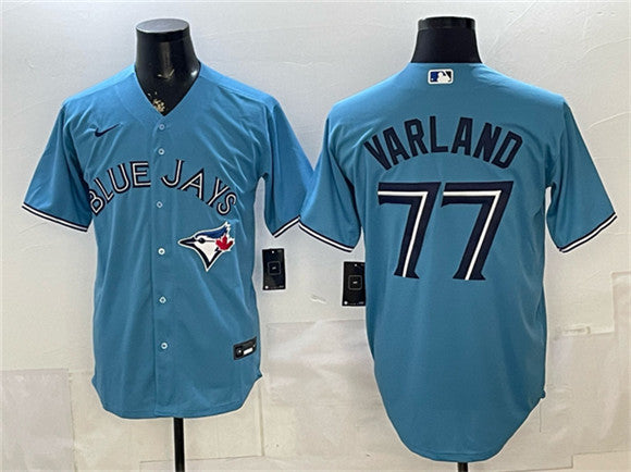 Louis Varland Toronto Blue Jays blue jersey