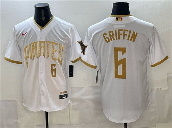 Konnor Griffin Pittsburgh Pirates white City Connect jersey