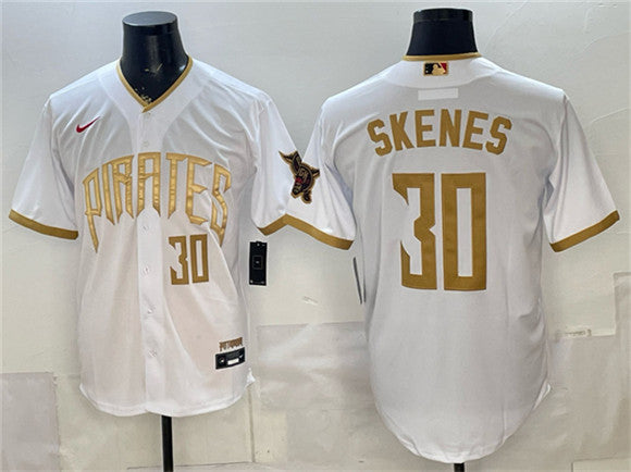 Paul Skenes Pittsburgh Pirates white City Connect jersey
