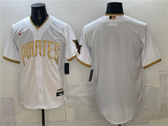Custom Pittsburgh Pirates white City Connect jersey