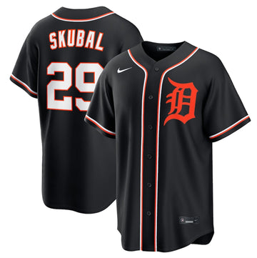 Tarik Skubal Detroit Tigers black jersey
