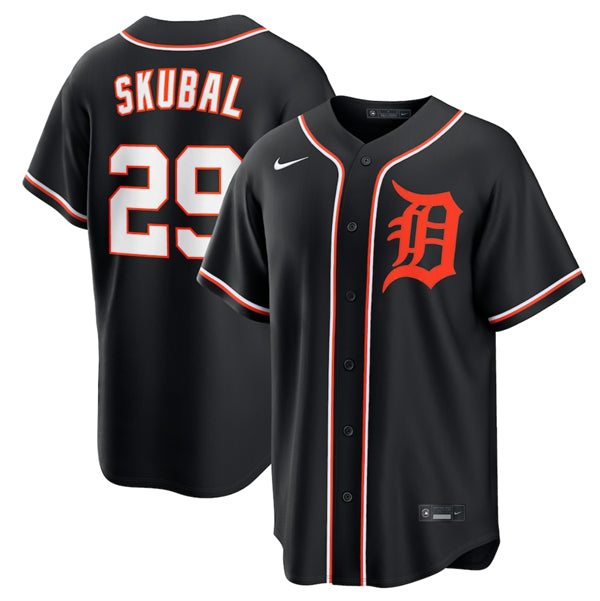 Tarik Skubal Detroit Tigers black jersey