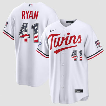 Joe Ryan Minnesota Twins white All-Star jersey