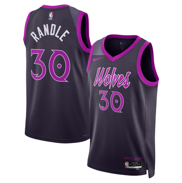 Julius Randle Minnesota Timberwolves purple City Edition jersey