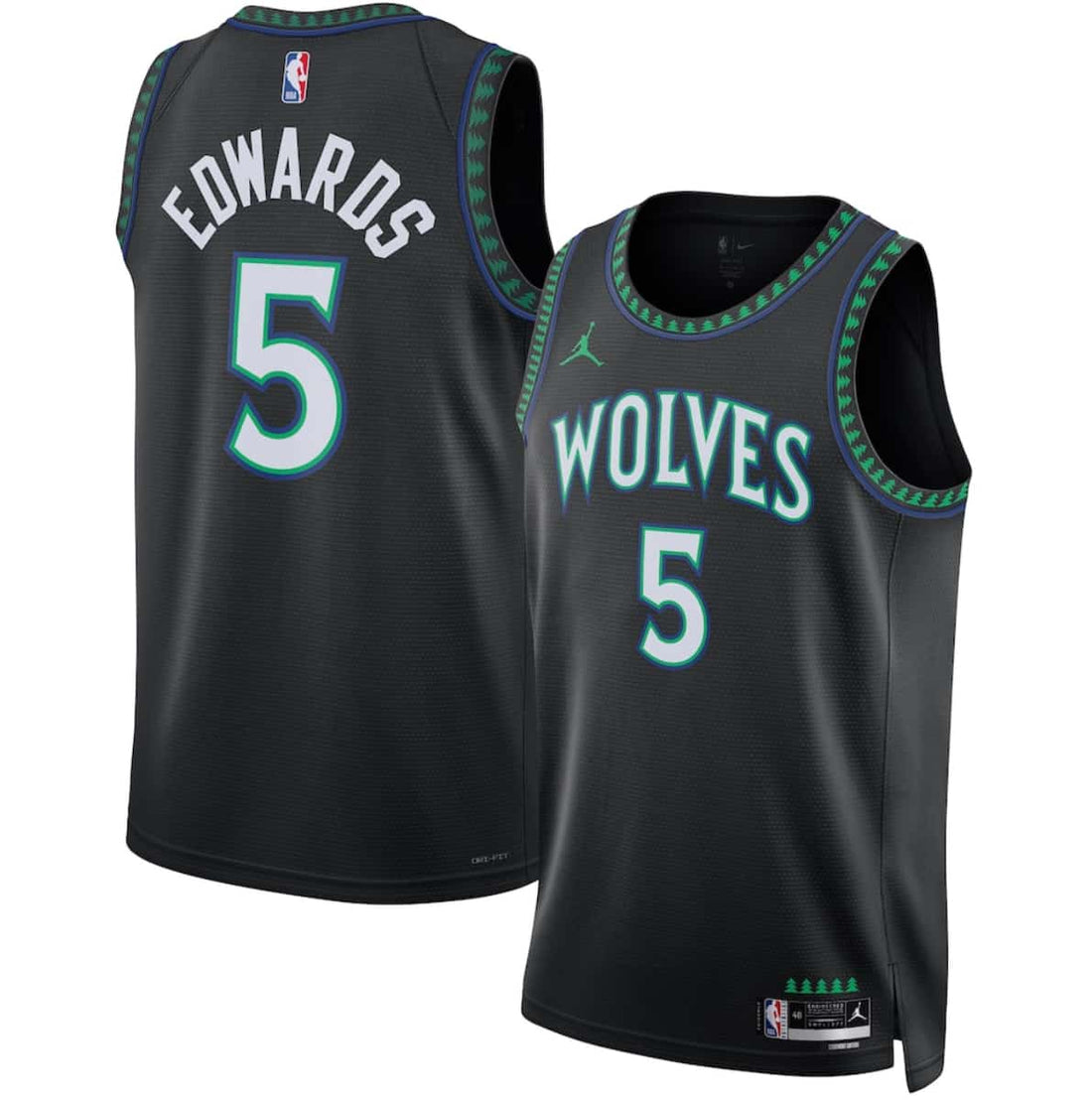 Anthony Edwards Minnesota Timberwolves black jersey