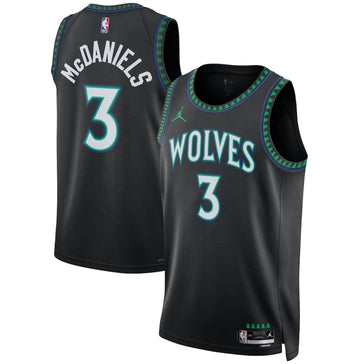 Jaden McDaniels Minnesota Timberwolves black jersey