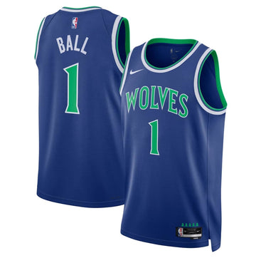 LaMelo Ball Minnesota Timberwolves blue jersey