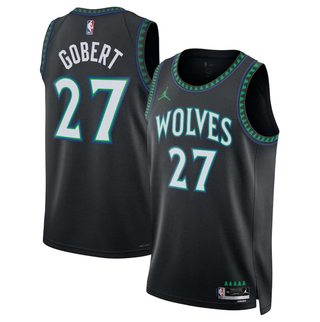 Rudy Gobert Minnesota Timberwolves black jersey