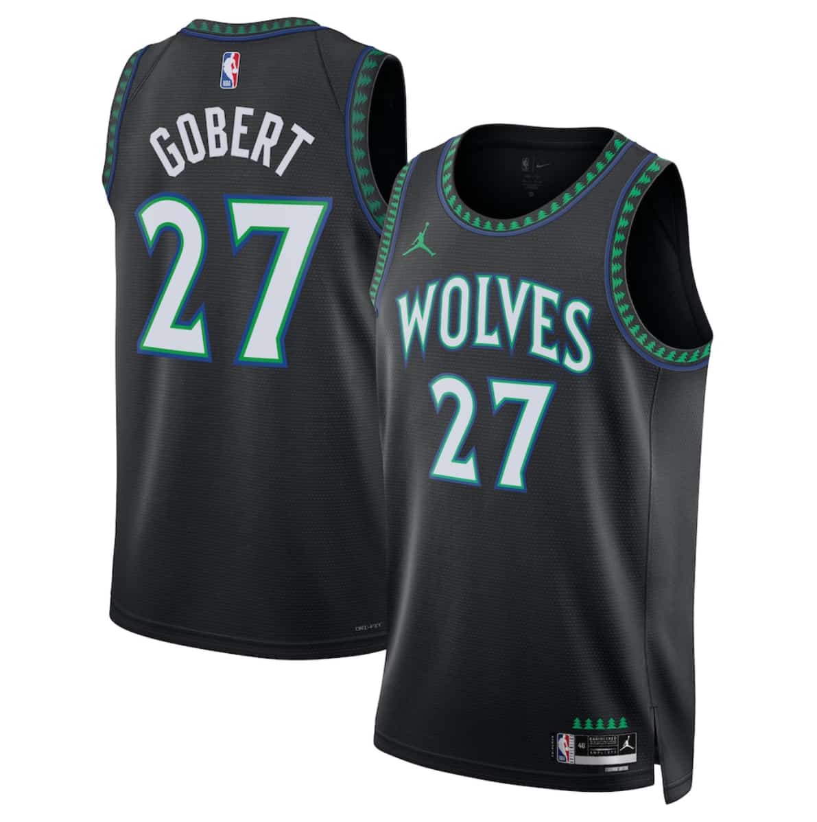 Rudy Gobert Minnesota Timberwolves black jersey