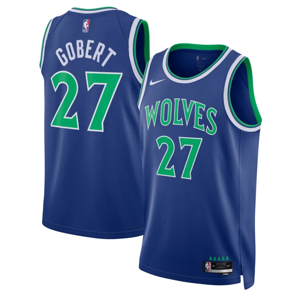 Rudy Gobert Minnesota Timberwolves blue jersey