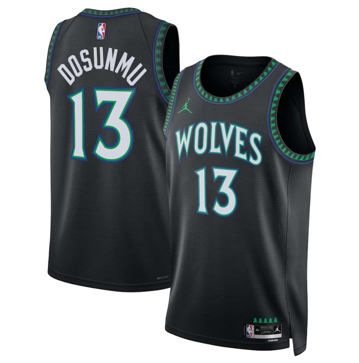 Ayo Dosunmu Minnesota Timberwolves black jersey