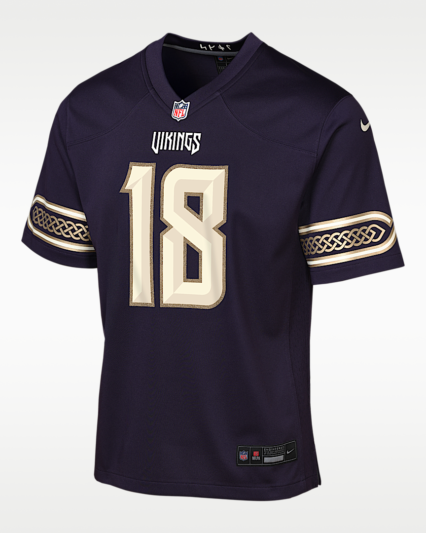 Justin Jefferson Minnesota Vikings Rivalries Collection Game jersey