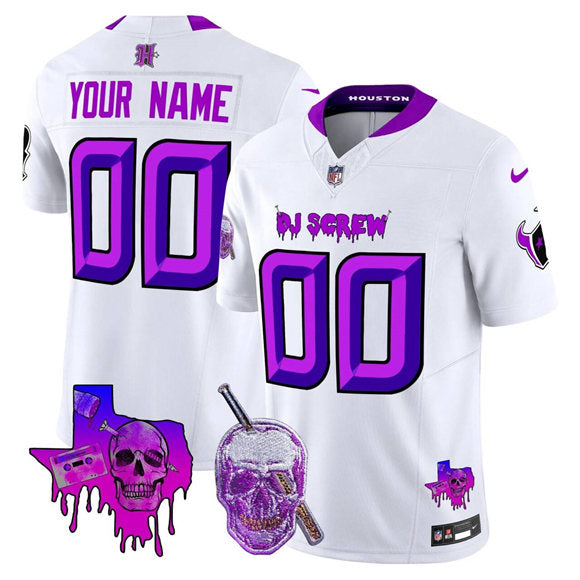 Custom Houston Texans white Vapor jersey