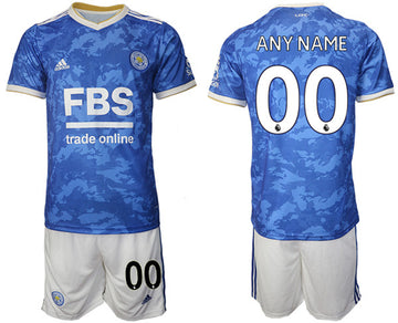 Custom Leicester City blue Home jersey