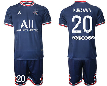 Kurzawa Paris Saint-Germain blue jersey