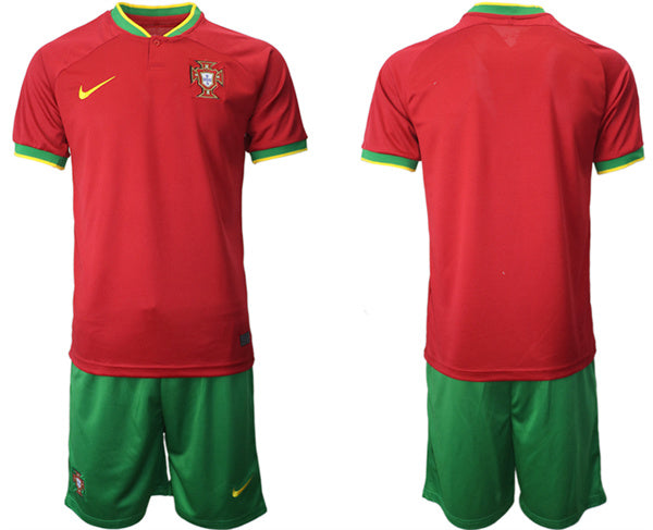 Custom Portugal National Team red Home jersey