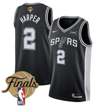 Dylan Harper San Antonio Spurs black jersey