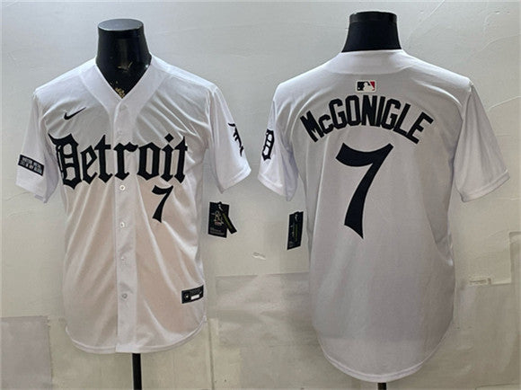 Kevin McGonigle Detroit Tigers white Vapor jersey