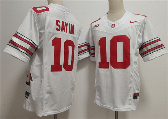 Julian Sayin Ohio State Buckeyes white Limited jersey
