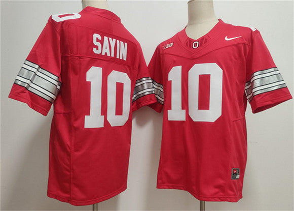Julian Sayin Ohio State Buckeyes red Limited jersey