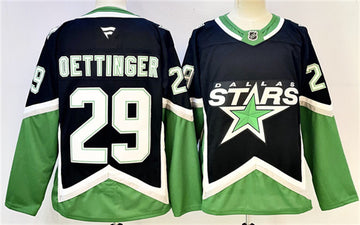 Jake Oettinger Dallas Stars black Alternate jersey