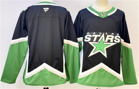 Custom Dallas Stars black Alternate jersey