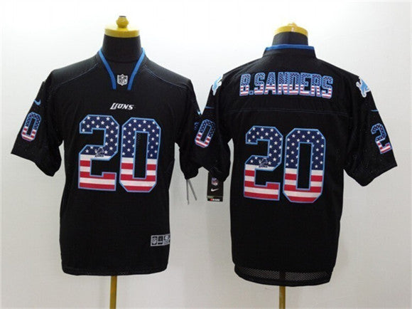 Barry Sanders Detroit Lions black Color Rush jersey