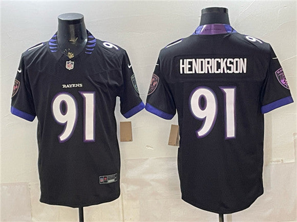 Trey Hendrickson Baltimore Ravens black Vapor jersey