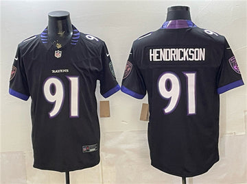 Trey Hendrickson Baltimore Ravens black Vapor jersey