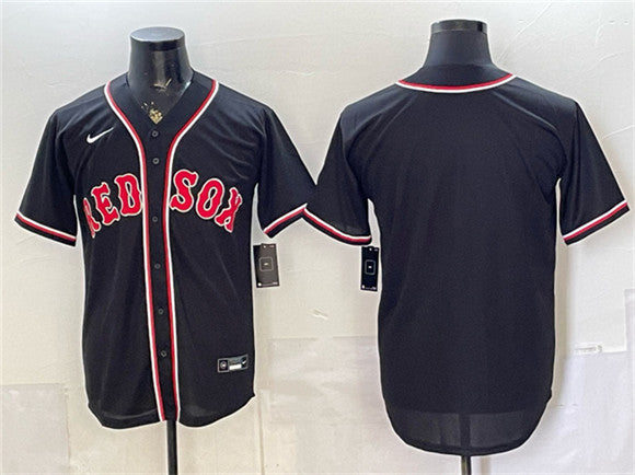 Custom Boston Red Sox black Fashion jersey