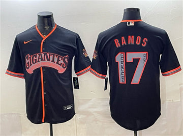 Heliot Ramos San Francisco Giants black Alternate jersey