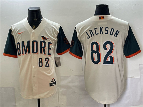 Jeremiah Jackson Natural Baltimore Orioles City Connect jersey